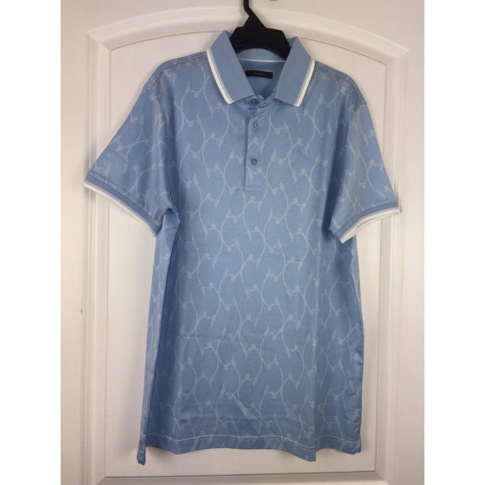 Windsor Men's Small Performance Polo Shirt Blue Short Sleeve‎ Fast Shipping! NEW